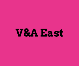 Text says V and A East